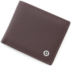 Портмоне коричневе з затискачем і монетницьою всередині BOSTON (18347)