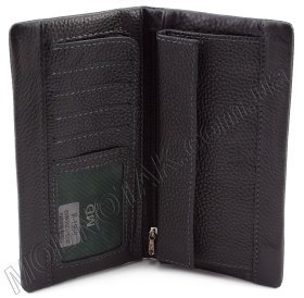 Удобный мужской купюрник из фактурной кожи MD Leather (18422)