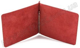 Зажим для купюр темно-красный ST Leather (17811) - 2