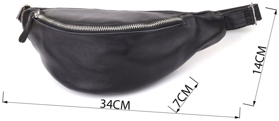 Большая мужская сумка через плечо из натуральной кожи черного цвета Shvigel 95111 modnotak фото №3