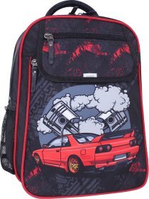 Школьный рюкзак для мальчика с рисунком автомобиля Bagland 55511