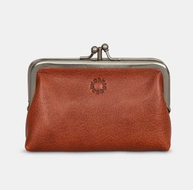 Жіночий шкіряний гаманець в стилі ретро з RFID-захистом Yoshi Y1328 коричневого кольору 95511