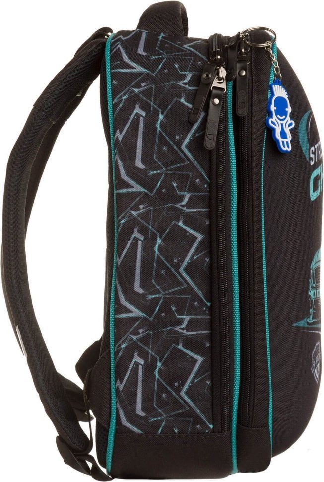 Чорний шкільний рюкзак для хлопчиків із текстилю Bagland (55711)