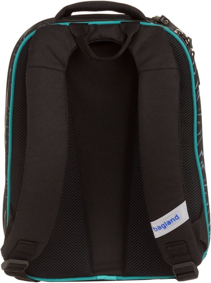 Чорний шкільний рюкзак для хлопчиків із текстилю Bagland (55711)