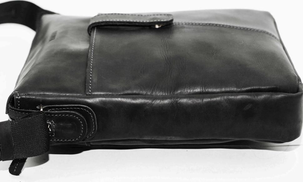 Кожаная мужская сумка планшет среднего размера VATTO (11653)