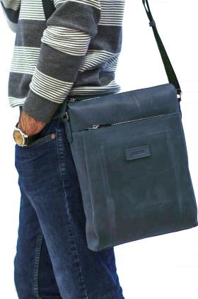 Большая мужская сумка планшет под формат А4 из кожи Крейзи VATTO (12052) - 2