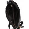 Женская стильная кожаная сумка небольшого размера в черном цвете Keizer (19354) - 7