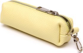 Стильная женская ключница из натуральной кожи лимонного цвета Shvigel (2416541)