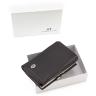Чорний маленький гаманець з сріблястою фурнітурою ST Leather (16343) - 6