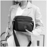 Женская тканевая сумка черного цвета на плечо Confident 77611 - 3