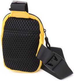 Яркая компактная слинг-сумка из прочного текстиля на каждый день Vintage желтого цвета 97611