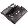 Чорний гаманець з гладкої шкіри KARYA (1064-1) - 3