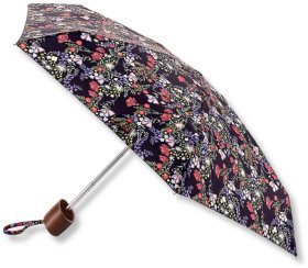 Женский мини зонт Fulton L501 Tiny-2 Meadow Fields (складная, механика, с узором цветов) 108011