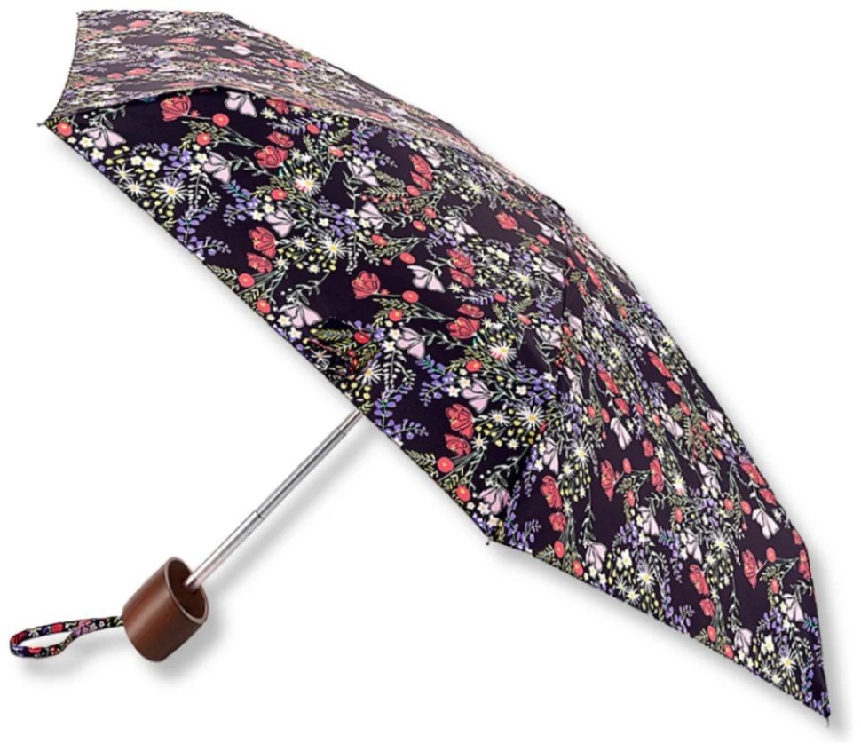 Женский мини зонт Fulton L501 Tiny-2 Meadow Fields (складная, механика, с узором цветов) 108011 modnotak фото №1