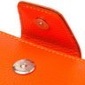 Оранжевый вертикальный женский кошелек из натуральной кожи флотар с монетницей CANPELLINI (2421602) - 3