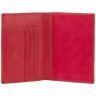 Кожаная женская обложка красного цвета для паспорта и пластиковых карт Visconti Polo 68811 - 8