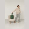 Вінтажна жіноча сумка-шоппер із натуральної шкіри зеленого кольору BlankNote Бетсі 78911 - 6