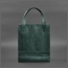 Винтажная женская сумка-шоппер из натуральной кожи зеленого цвета BlankNote Бэтси 78911 - 8