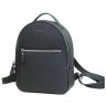 Черный женский рюкзак-сумка из натуральной кожи с выраженной фактурой BlankNote Groove S 79011 - 1