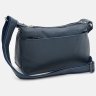 Женская кожаная сумка синего цвета на плечо Keizer (59111) - 2