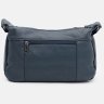 Женская кожаная сумка синего цвета на плечо Keizer (59111) - 3