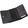 Шкіряний жіночий гаманець чорного кольору з натуральної шкіри під рептилію Tony Bellucci (10842) - 6