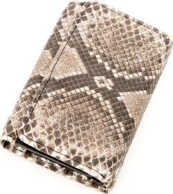 Вертикальний гаманець зі справжньої шкіри пітона SNAKE LEATHER (024-18295)