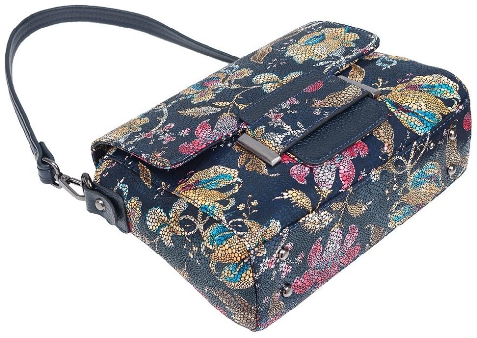 Удобная женская сумка из натуральной кожи Desisan 81112 разноцветная modnotak фото №5