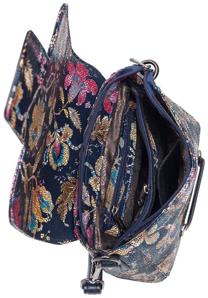 Удобная женская сумка из натуральной кожи Desisan 81112 разноцветная modnotak фото №6