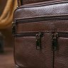 Кожаная мужская деловая сумка-портфель в темно-коричневом цвете Vintage (20670) - 9