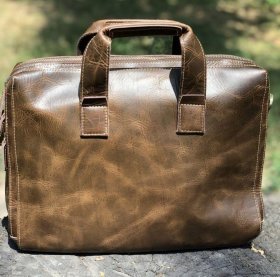 Деловая мужская сумка для документов и ноутбука из натуральной кожи VINTAGE STYLE (14240)