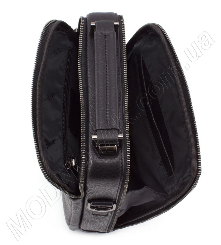 Шкіряна чоловіча наплечная сумка з ручкою і плечовим ременем H.T. Leather (9027-5)