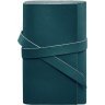 Шкіряний блокнот (Софт-бук) зеленого кольору з хлястиком - BlankNote (42012) - 1