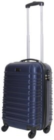 Темно синий чемодан Nevada из плотного пластика Vip Collection 102412