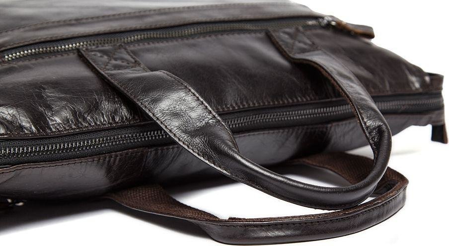 Ділова сумка - чохол для ноутбука з натуральної шкіри VINTAGE STYLE (14802)