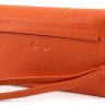 Шкіряний гаманець-клатч оранжевого кольору KARYA (1121-031) - 2
