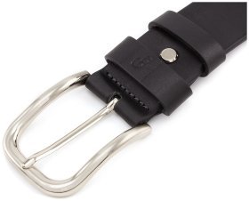 Черный ремень-батал для мужчин из натуральной кожи Grande Pelle (43210)