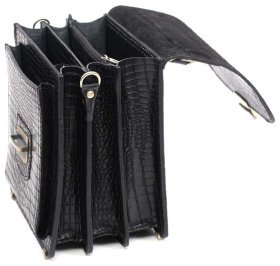 Мужская кожаная барсетка ручной работы Старинная Италия (10172)