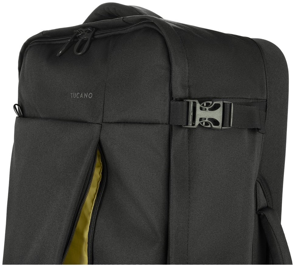 Сумка дорожня на 2-х колесах, Tucano Tugo M Trolley, 45л, поліестер, чорна modnotak фото №10
