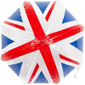 Детский зонт-трость Fulton Funbrella-4 C605 Union Jack (Красный с принтом флага Британии, механика) 93812