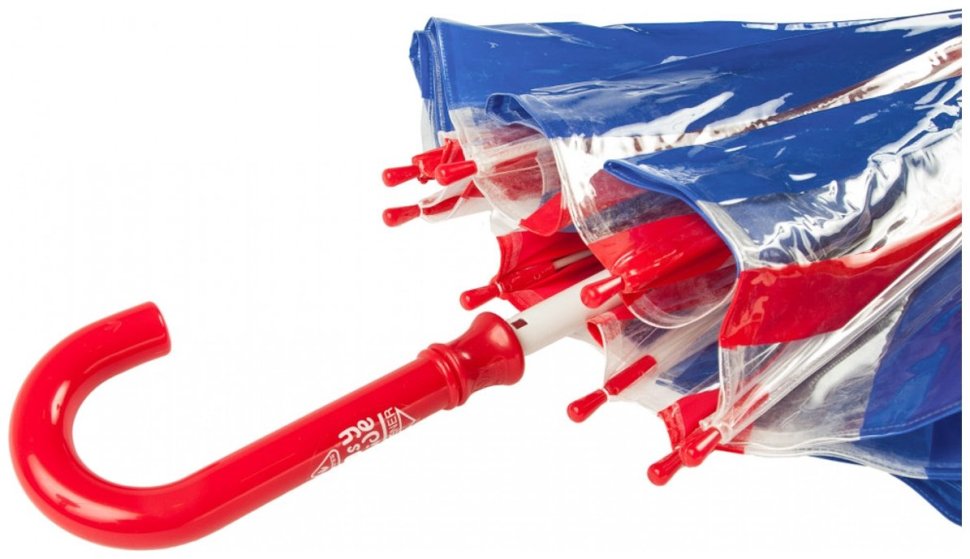 Детский зонт-трость Fulton Funbrella-4 C605 Union Jack (Красный с принтом флага Британии, механика) 93812 modnotak фото №5