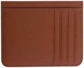 Картхолдер из натуральной фактурной кожи коричневого цвета Smith &amp; Canova 93912