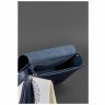 Наплечная бохо-сумка из натуральной кожи темно-синего цвета BlankNote Лилу (12784) - 4