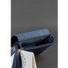 Наплечная бохо-сумка из натуральной кожи темно-синего цвета BlankNote Лилу (12784) - 4