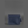 Наплечная бохо-сумка из натуральной кожи темно-синего цвета BlankNote Лилу (12784) - 5