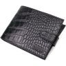 Модное мужское портмоне из натуральной фактурной кожи с тиснением под крокодила BOND (2421995) - 1