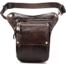 Поясна сумка з натуральної шкіри коричневого кольору Vintage (20013) - 1