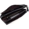 Чоловіча сумка барсетка із високоякісної натуральної шкіри чорного кольору KARYA (21740) - 7