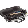 Мужская солидная сумка для ноутбука из высококачественной черной кожи SHVIGEL (11243) - 3