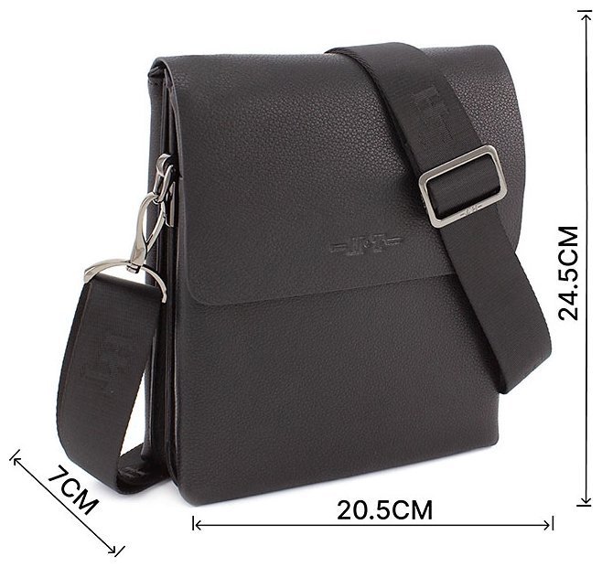 Мужская кожаная сумка с клапаном H.T Leather (11605) modnotak фото №3